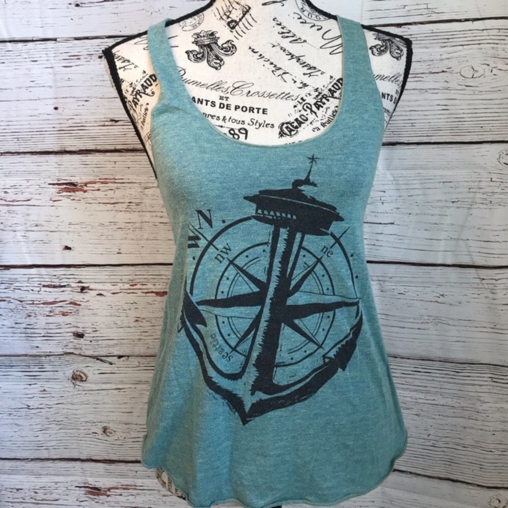 America apparel Seattle Space Needle Anchor Tank